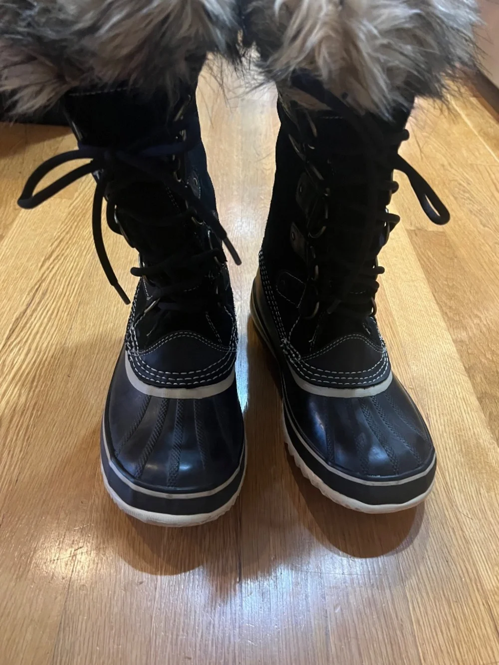 SOREL Joan of Arctic Waterproof Winter Snow Boots Black Women’s Size 9